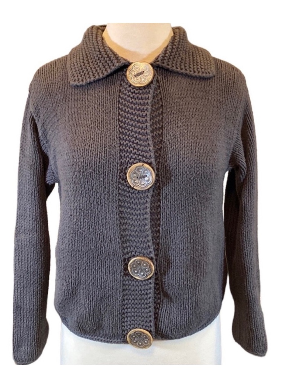 Pure Handknit Cotton Cardigan